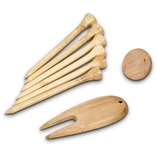 Okiyo Nikko Bamboo Golf Accessories Set Contents